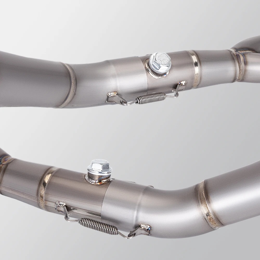 New 2015-2021 YZF R3 R25 MT03 Titanium Alloy Exhaust  Front Intermediate Tube Modified Complete Motorcycle Systems